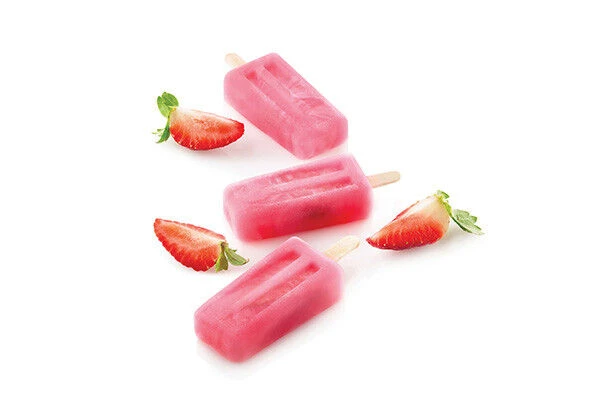 Silikomart Mini Vintage Ijsvorm 4 Ijsjes 7 X 3,7 Cm Silicone Wit - Afbeelding 2