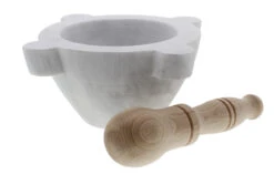 Marmotecnica Vijzel Met Houten Stamper ø 18 Cm Marmer