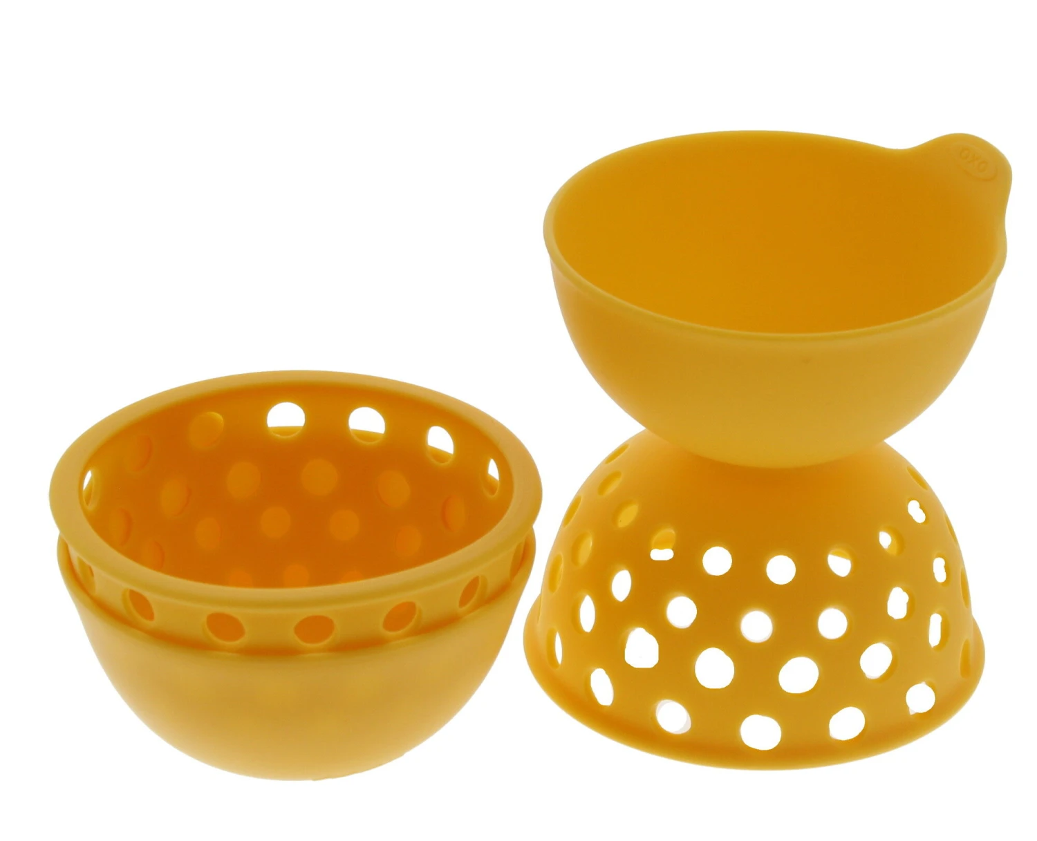 OXO Good Grips Eipocheerder 10 Cm Hoog ø 9 Cm Siliconen Geel - 2 Stuks