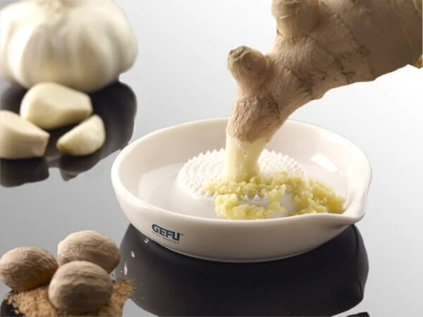 Gefu Puro Gemberrasp Keramiek Wit - Afbeelding 2