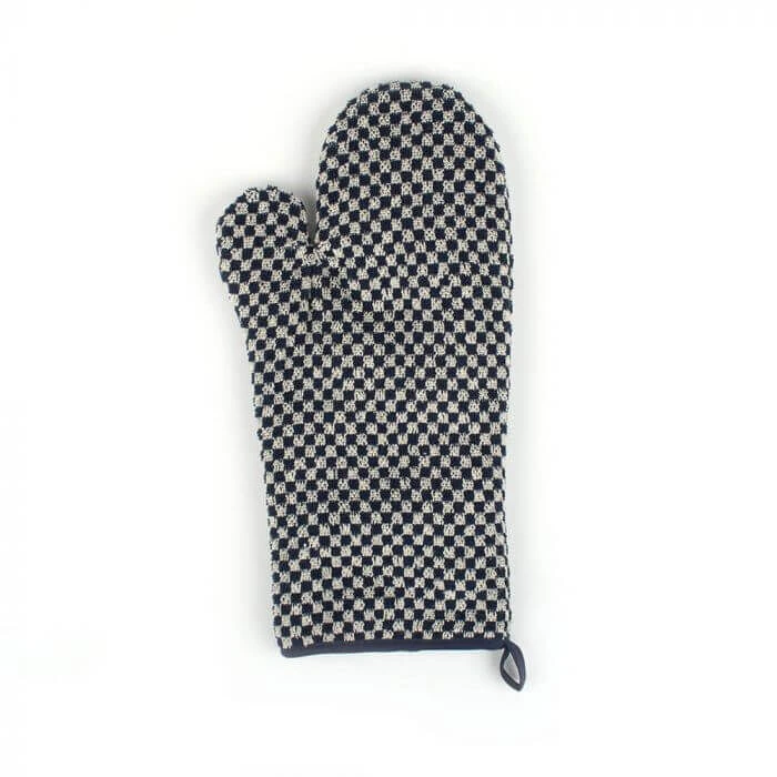 Bunzlau Castle Kleine Ruit Ovenwant Katoen Donkerblauw