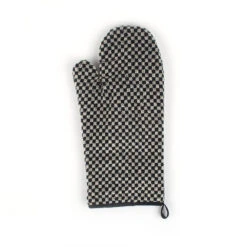 Bunzlau Castle Kleine Ruit Ovenwant Katoen Zwart