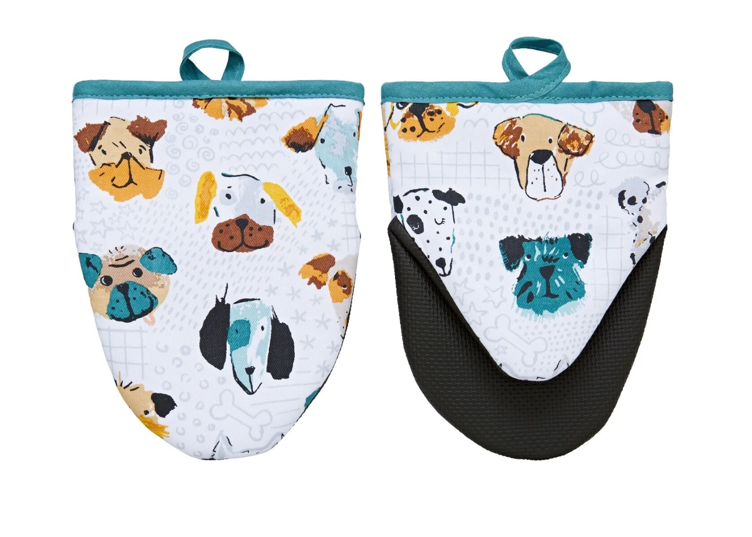 Ulster Weavers Mutley Crew Kleine Ovenwant Katoen Blauw 2 Stuks