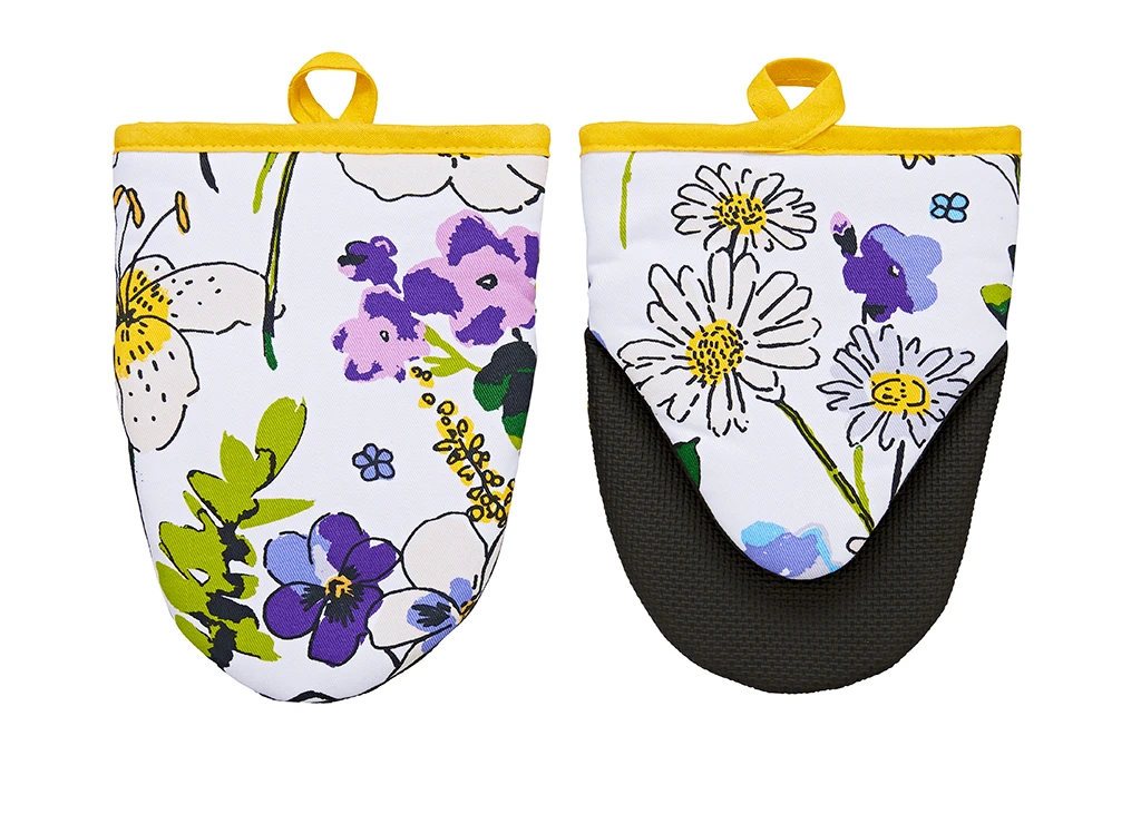 Ulster Weavers Wildflowers Kleine Ovenwant Katoen Geel 2 Stuks