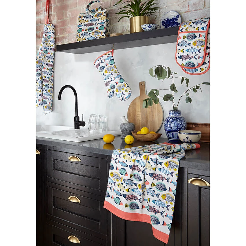 Ulster Weavers Aquarium Ovenwant Katoen Oranje - Afbeelding 3