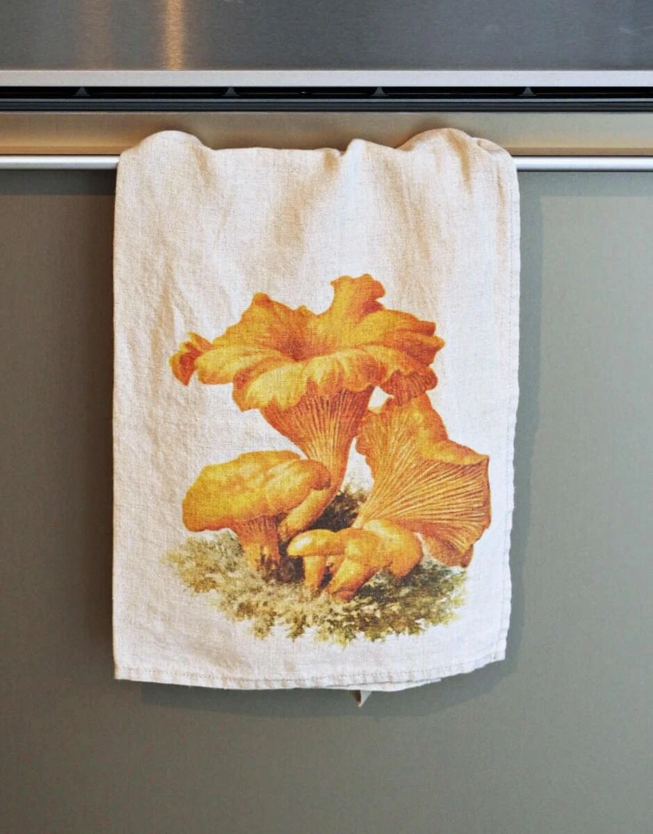 Oldenhof Mushrooms Handdoek 42 X 60 Cm Linnen 2 Stuks - Afbeelding 3