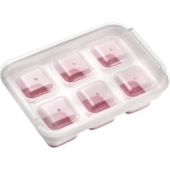 Westmark Cube Ijsblokjesvorm Met Deksel Voor 6 Ijsblokjes Silicone Wit