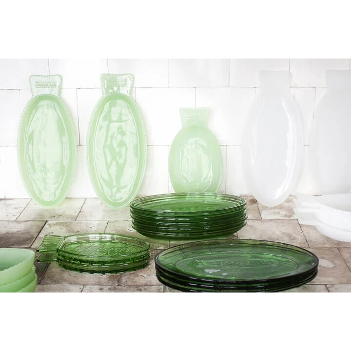 Serax Fish & Fish Fles 1 Liter Glas Groen - Afbeelding 2