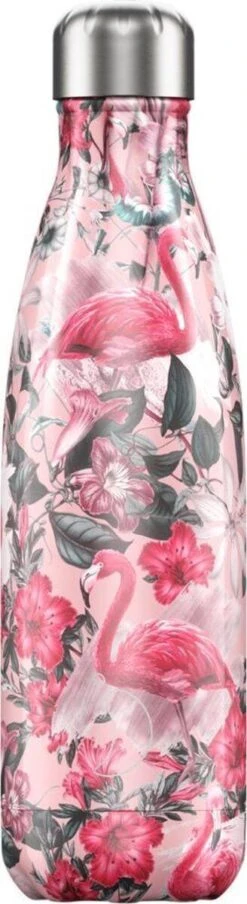 Chilly's Bottle Flamingo 3D Waterfles 500 Ml Rvs