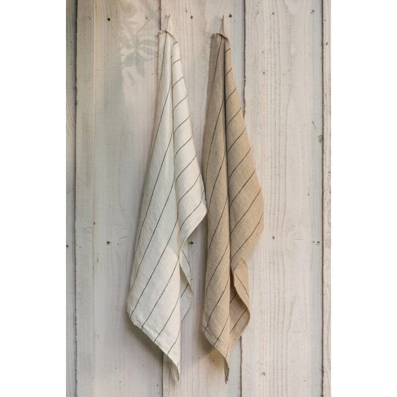 Haomy Calvi Theedoek 46 X 70 Cm Linnen Naturel - Afbeelding 2