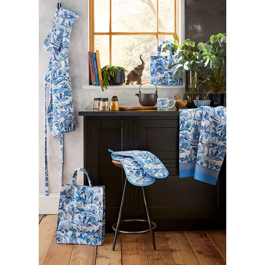 Ulster Weavers India Blue Ovenwant Katoen Blauw - Afbeelding 3