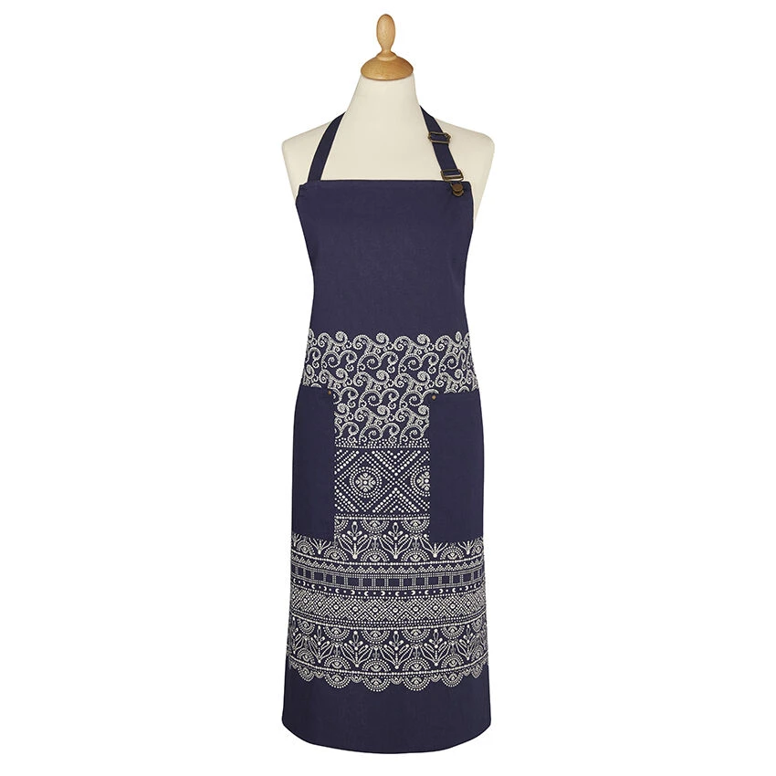 Ulster Weavers Indigo Batik Schort Katoen Blauw