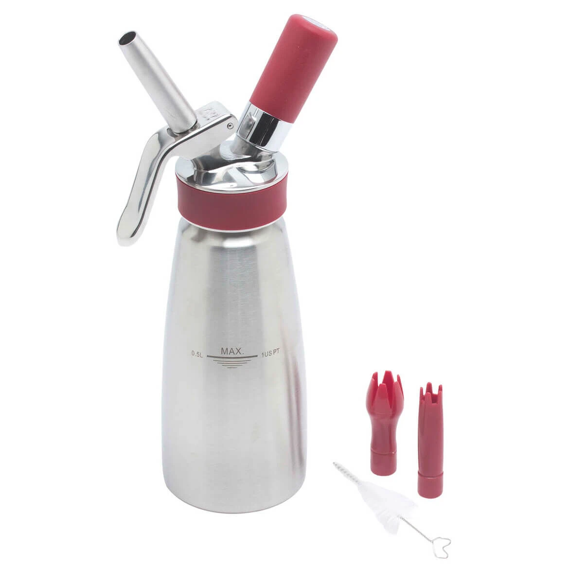 ISi Gourmet Whip Sifon 500 Ml Rvs Rood