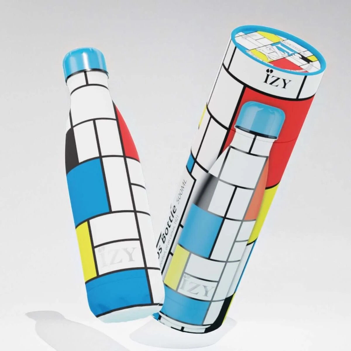 IZY Bottles X Piet Mondriaan Drinkfles 500 Ml Composition Rvs