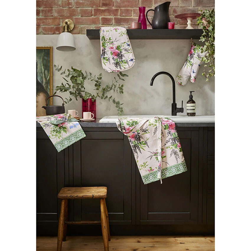 Ulster Weavers Madame Butterfly Schort Katoen Groen - Afbeelding 3