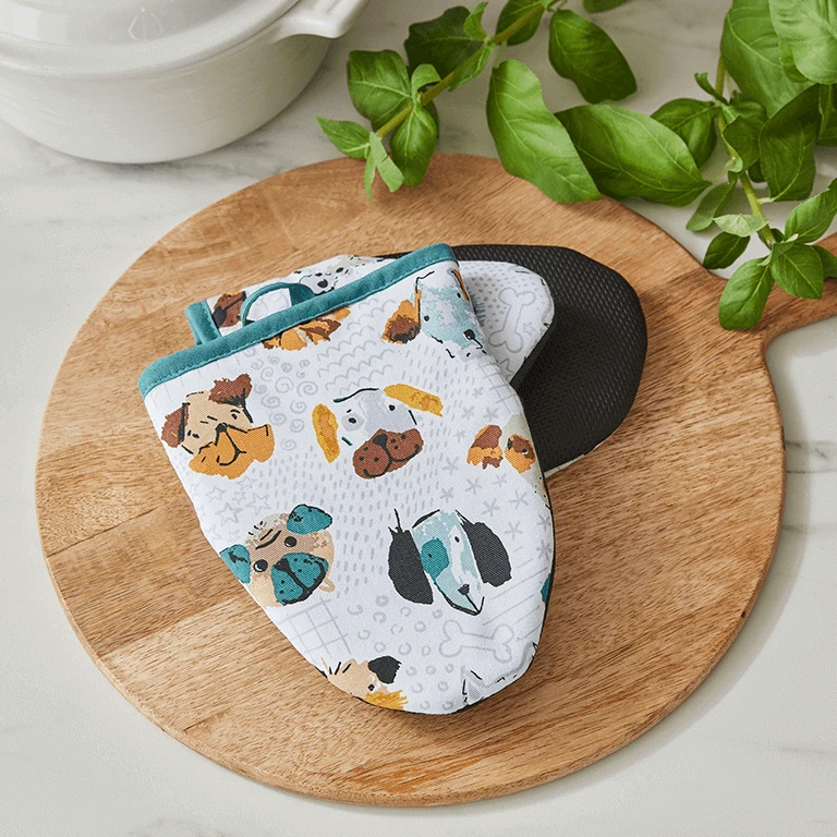 Ulster Weavers Mutley Crew Kleine Ovenwant Katoen Blauw 2 Stuks - Afbeelding 2