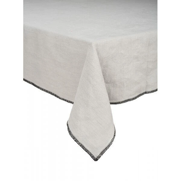 Haomy Letia Tafelkleed 170 X 300 Cm Linnen Betongrijs