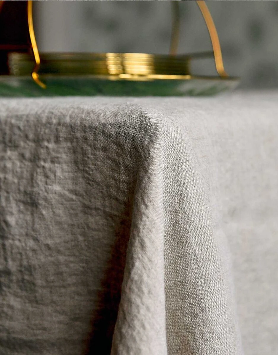 Oldenhof Natural Tafelkleed 170 X 250 Cm Linnen - Afbeelding 2