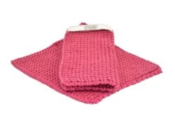 Solwang Design Pannenlap 22 X 22 Cm Katoen Dark Antique Rose 2 Stuks