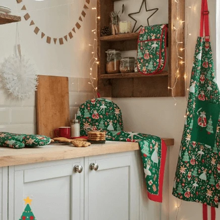 Ulster Weavers Nutcracker Lange Pannenlap Katoen Groen - Afbeelding 2