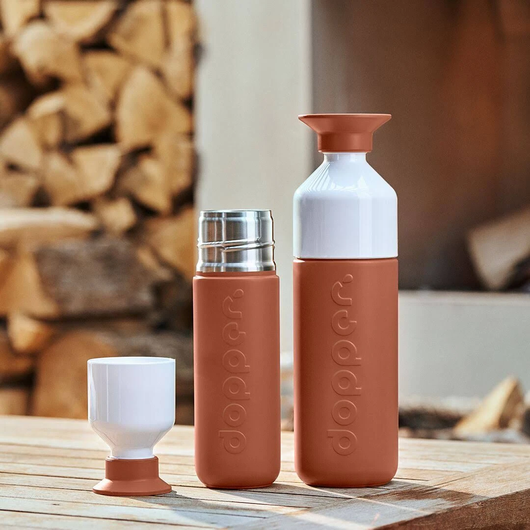 Dopper Insulated Drinkfles 580 Ml Rvs Terracotta Tide - Afbeelding 4