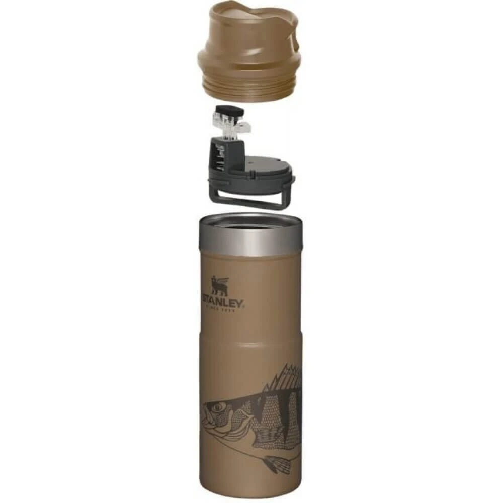 Stanley The Trigger-Action Travel Mug 470 Ml Tan Peter Perch - Afbeelding 2