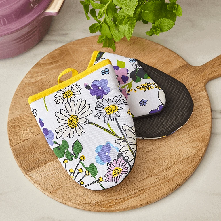 Ulster Weavers Wildflowers Kleine Ovenwant Katoen Geel 2 Stuks - Afbeelding 2